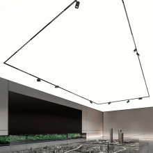Magnetic Track Lighting for SCON PVC Stretch Ceiling with LED Spotlights