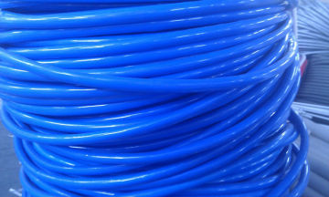 Blue pipe insulation