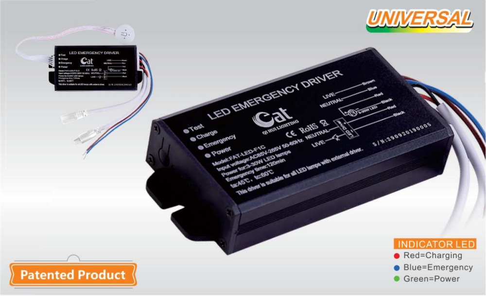 FAT brand LED emergency converter