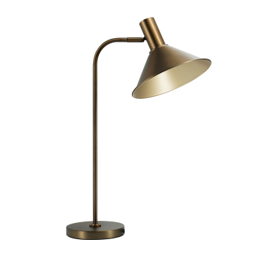 Metal Table Lamp with antique Bronze for Living Room