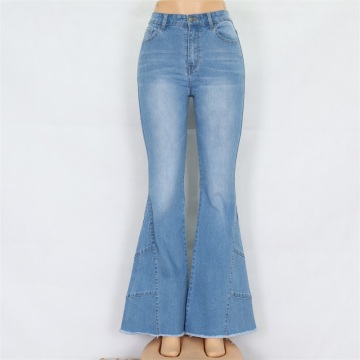 Prezzo all&#39;ingrosso dei jeans svasati da donna