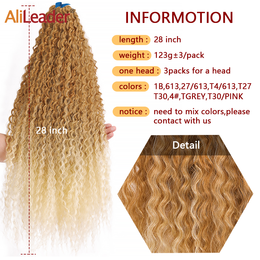 Synthetic Afro Curls Kinky Curly Braiding Hair Extensions