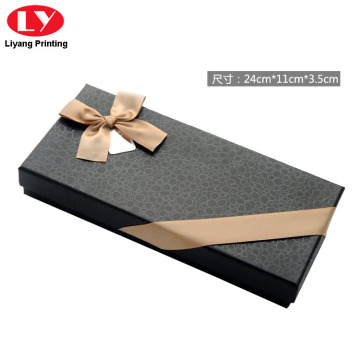 Luxury Paper Bow Tie Gift Box Black