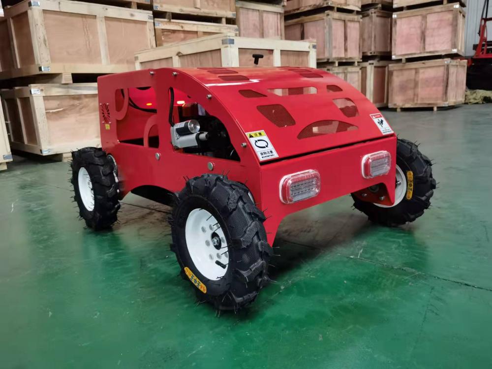 Mesin Lawn Lawn Mower Gasoline 4WD Crawler Lawn Mower