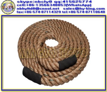 3-strand twist jute rope , playground climbing rope , rope training for sale