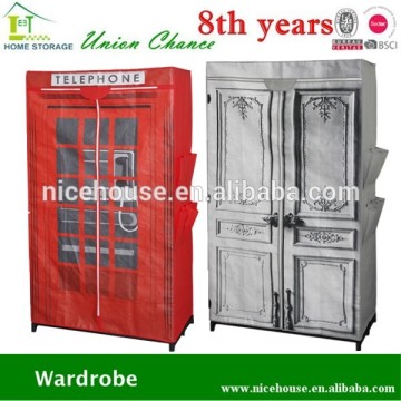 New design bedroom assembled fabric wardrobe