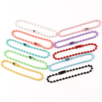 2.4mm Ball Bead Chains - 20pcs Lot for DIY Jewelry Making