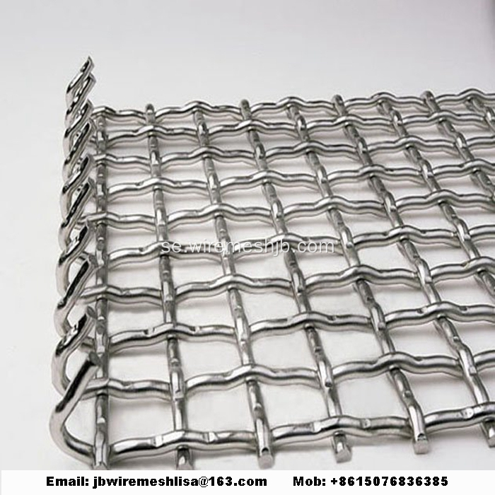 304 Rostfritt stål Crimped Wire Mesh