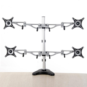Quad Screens Desktop Mount for 10-24 Inches Montior Dlb204