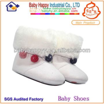 Fashional warm winter girl house shoes fabric for baby booties