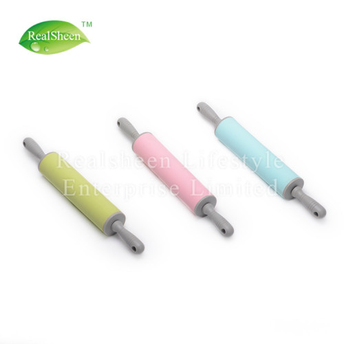 Silicone Rolling Pin With Plastic Handle