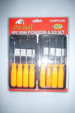 8pcs Mini Pick &amp; Hook Set