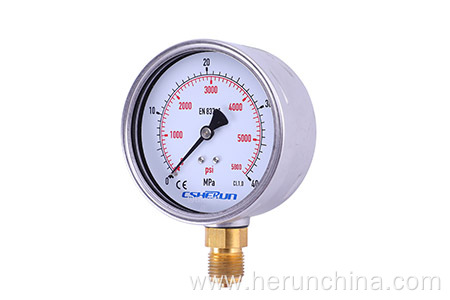 Stainless Steel Glycerine Oil Filled Pressure Gauges