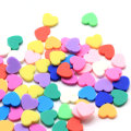 DIY Confetti Mixed Heart Slice Sprinkles Polymer Clay Slime Charms Crafts Making Accessories