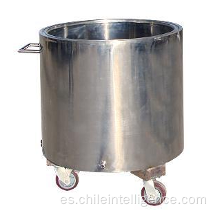 Tanque de mezcla de acero inoxidable con cilindro de extracción de tapa