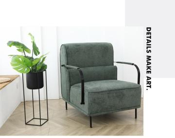 Modern Single Fashion style cushions sofa livingroom sofa