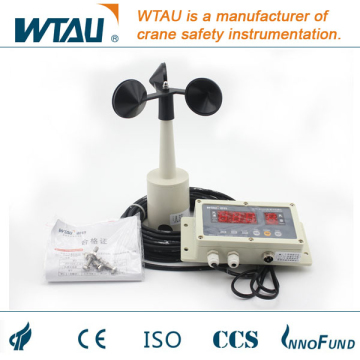 Crane anemometer with plastic cup sensor