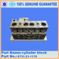 Bloc moteur PC400-6 ass&#39;y 6151-22-1100 Komatsu pièces d&#39;origine