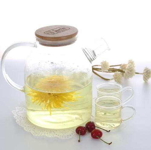 50oz Handmade High Borosilicate Glass water teapot carafe