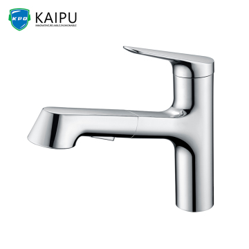 Kitchen sink faucet with pull out sprayer