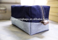 personalized women's waxed canvas toiletry bag /waxed canvas cosmetic bag /selvage denim bags and pouches