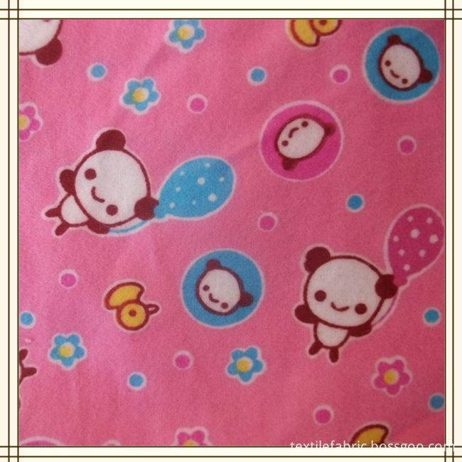 100% cotton flannel fabric for baby bedding 