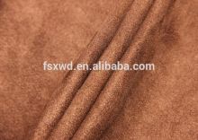 100%Polyester suede fabric weft suede for sofa