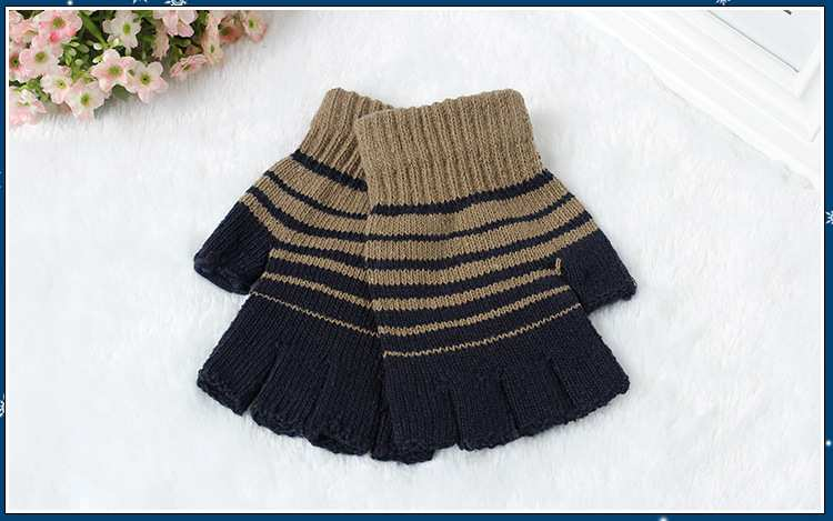 New design half finger cotton compression arthritis gloves winter warm gloves for student