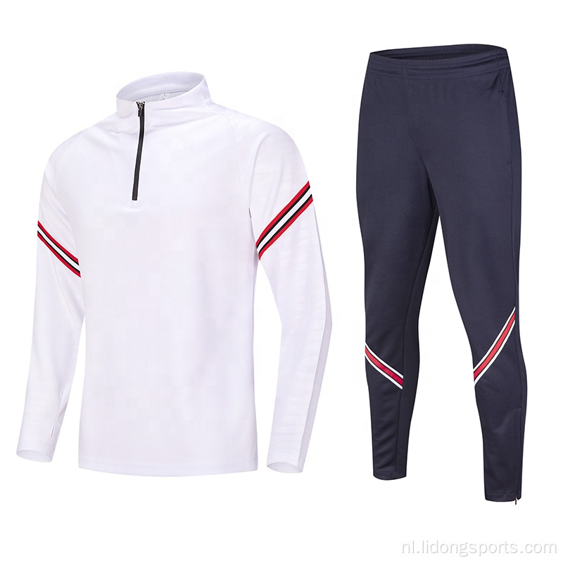 Man voetbal tracksuit hight kwaliteit voetbaltrainingspak