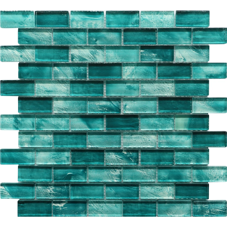 Luxury Villa Project Swimming Pool crystal Blue Glass Mosaic Tile