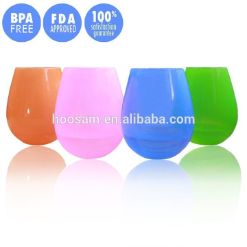 Cheap wholesale candy color silicone drinks cup water cup