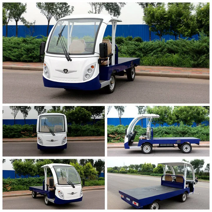 Zhongyi 2t Battery Powered Mini Deliverry Electric Utility Cargo Truck for Airport Use