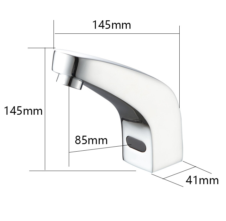 F155 Commercial Automatic Tap Sensor Electric Water mixer  Bathroom Sensor Faucet