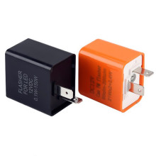 Black Orange 21Wx2+3.4W Turn Signal Flasher Relay