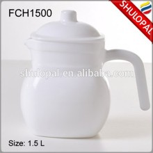 Tempered Opal Glass Drinkware 1.5 L Square Tea Pot Coffee Pot