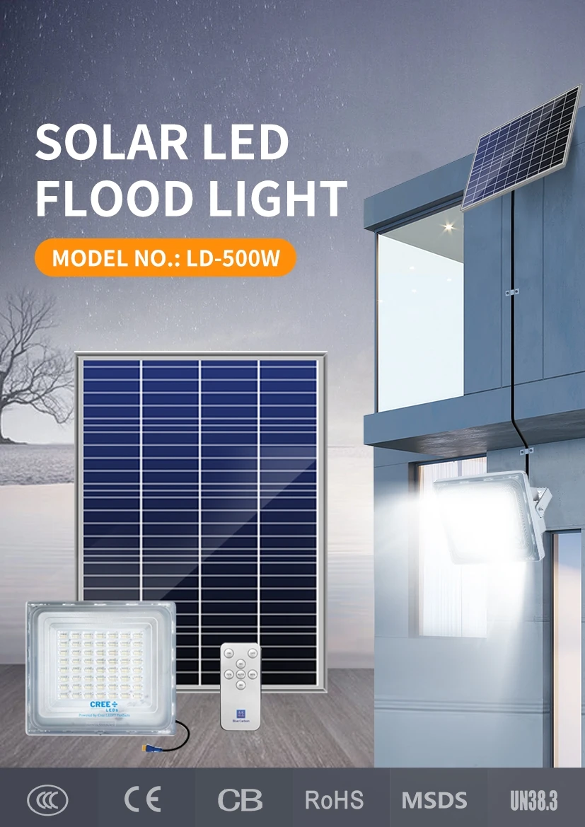 Solar Flood Light All In Two