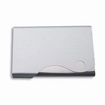 Business Card Case, Made of Aluminum, Engrave Logo is Available