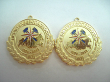 Sandblasting Golding Plating 3D Medal & Charm