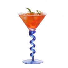 Creative 200ml Martini Glasses with Colored Stems