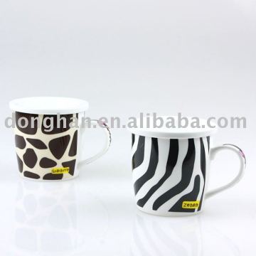 Sexy Leopard ceramic coffee mugs made in China