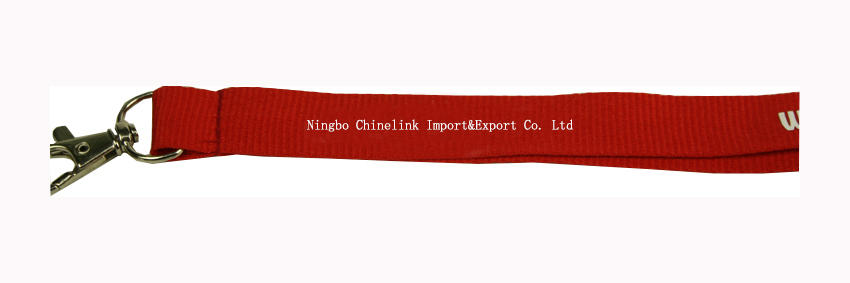 red printing lanyard