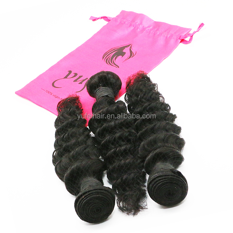 Wholesale Free Part/Middle Part/3Part Bundle Deals 3bundles With Lace Closure Deep Wave bundles