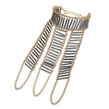 Long chains connected strands bracelet