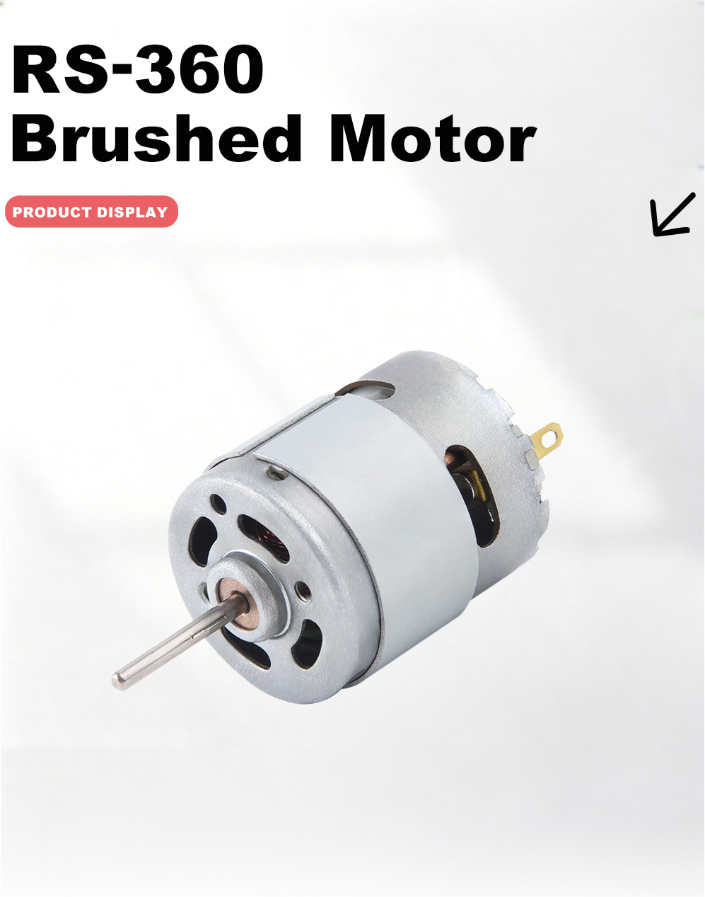 360 Fırçalı DC Motor -x 360 Brushed DC Motor -x