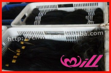 Pure Natural Black Indian Hair Indian Remy Hair Virgin Indian Hair Bulk