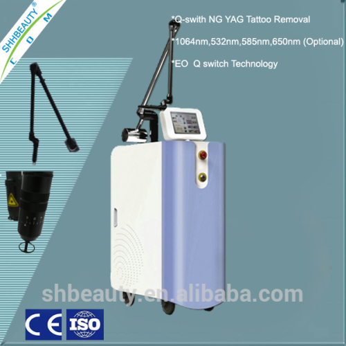 1064 532nm electric Eyebrow clearance nd yag laser q-switch/ tattoo removal with all colors