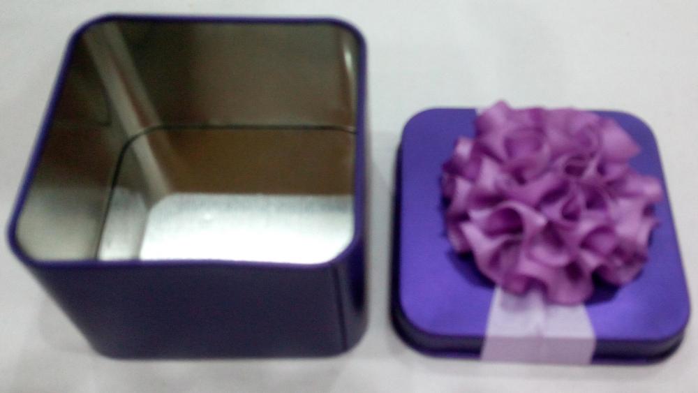 Purple Festive Candy Tin Box