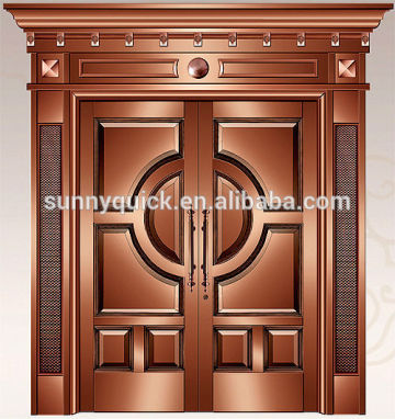 aluminum front main double swinging door designs