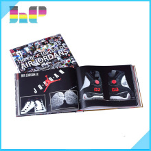 Sewn binding hardcover book printing with ribbon