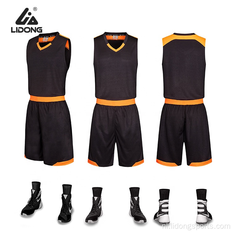 Groothandel aanpassen heren basketbal jerseys ontwerp